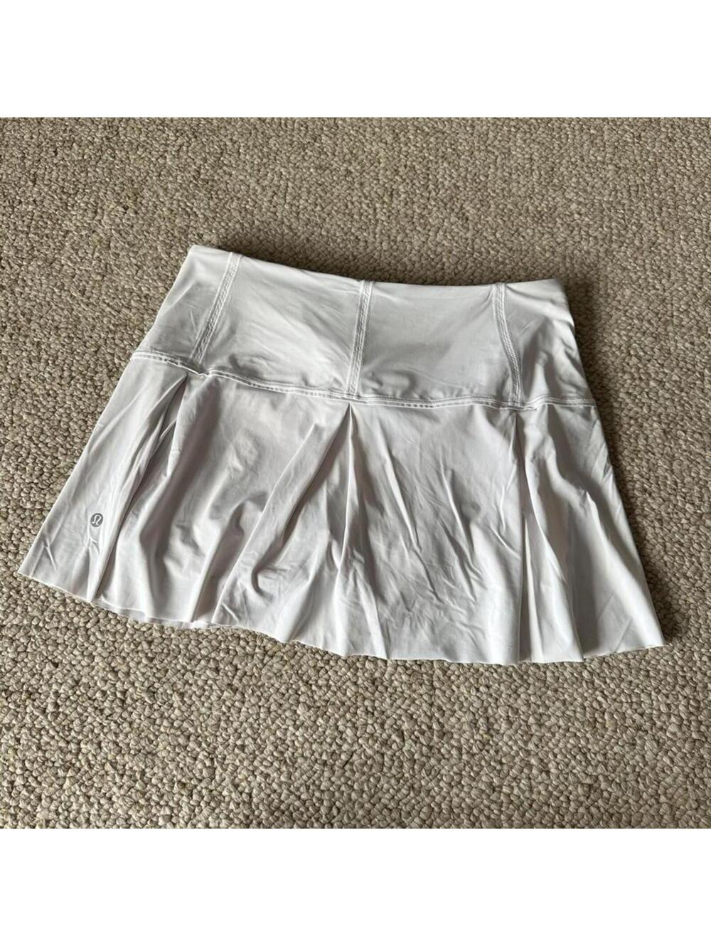 White Lululemon tennis skirt